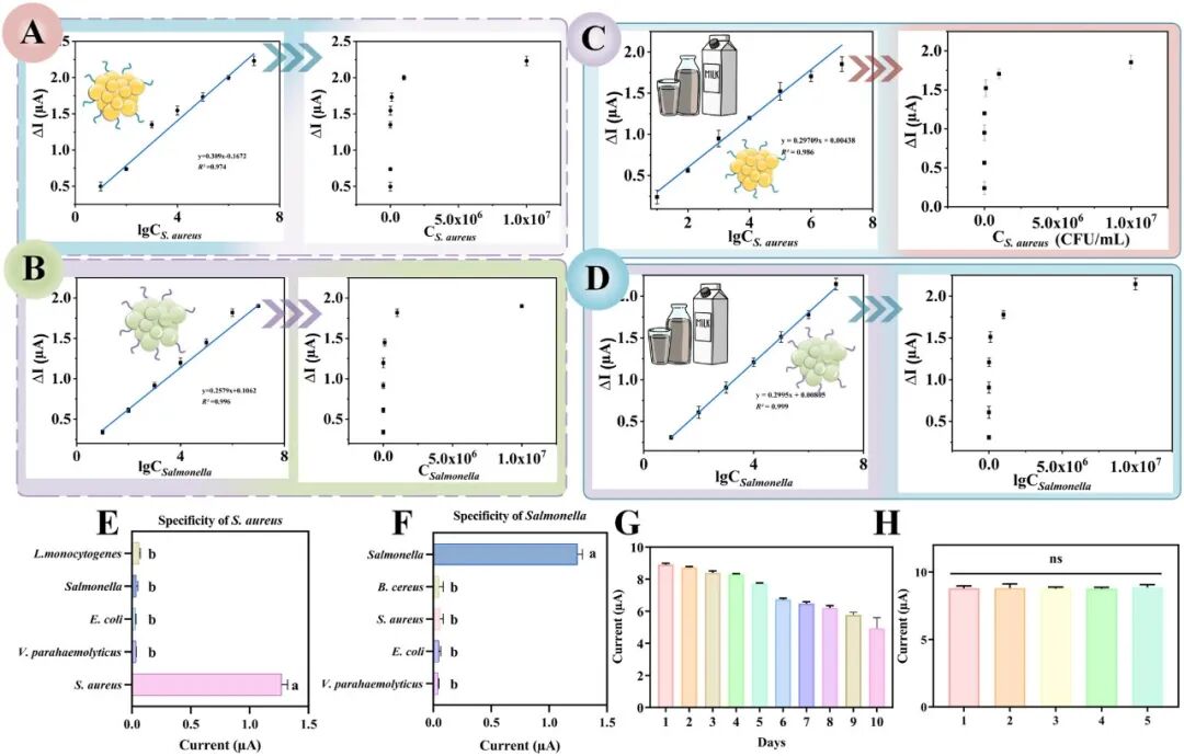 A Microfluidic Chip-Based Electrochemical Biosensor Coupled with CRISPR/Cas12a for Simultaneous Detection of Foodborne Pathogens