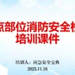 Fire Safety Inspection Training for Key Areas - 51 Pages