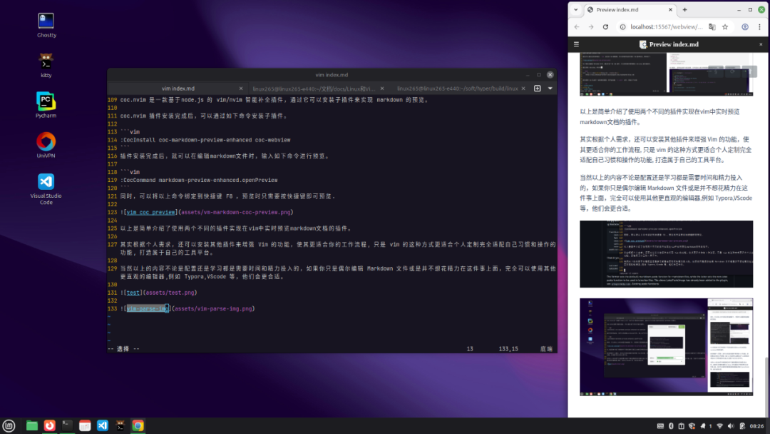 Using Linux, Vim, and Markdown for Image Insertion