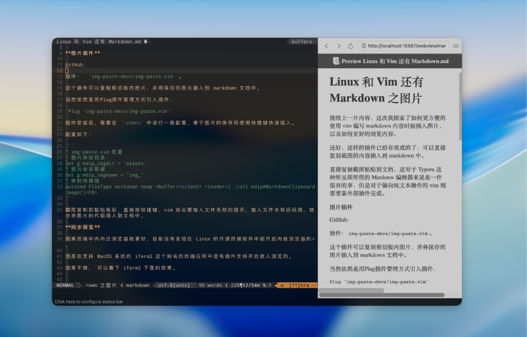 Using Linux, Vim, and Markdown for Image Insertion