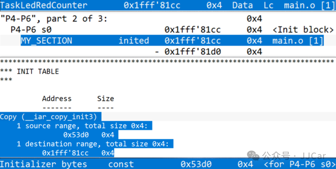 Variable Initialization in IAR