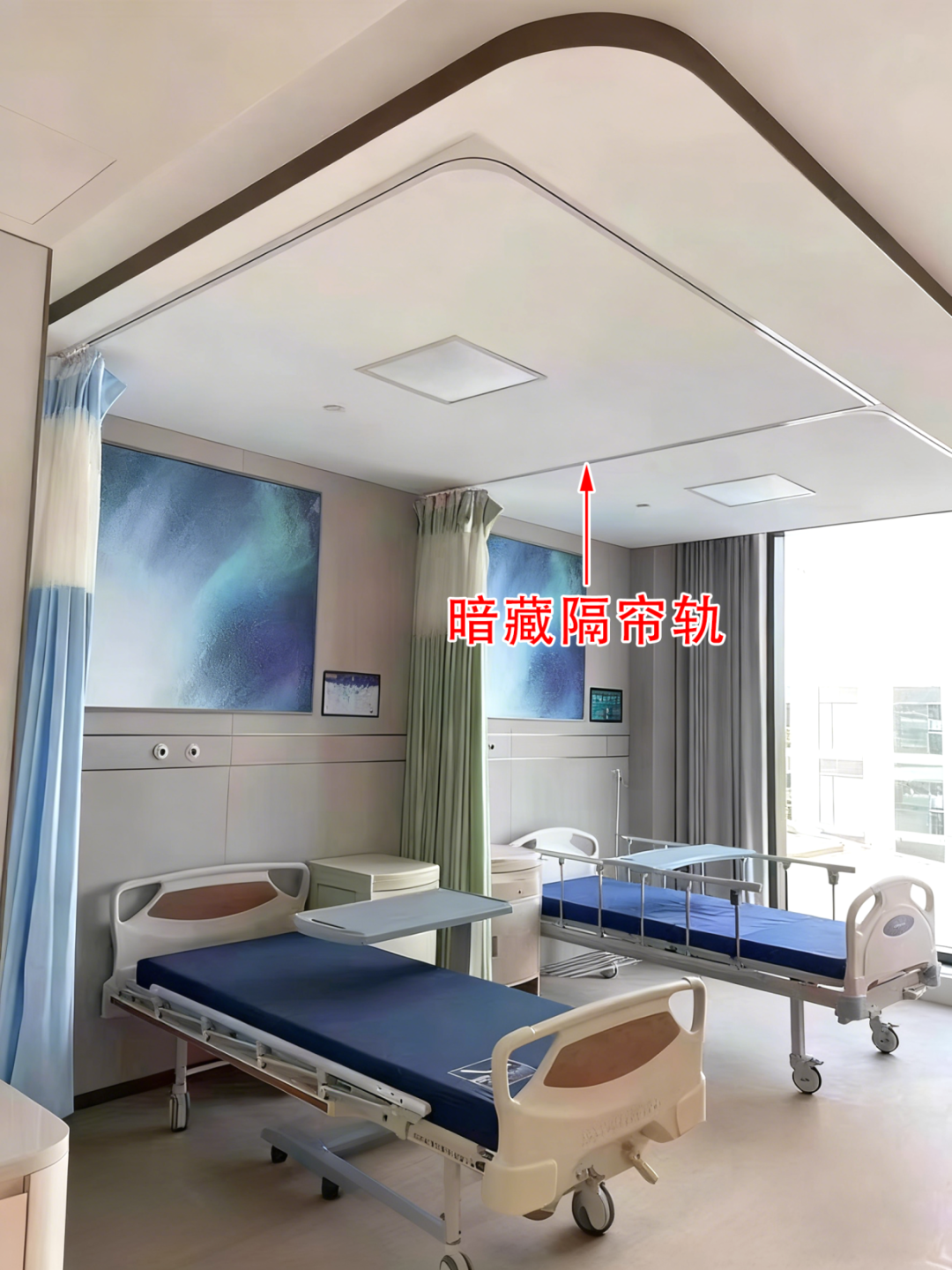 General Construction Drawings for Embedded Tracks in Hospital Wards