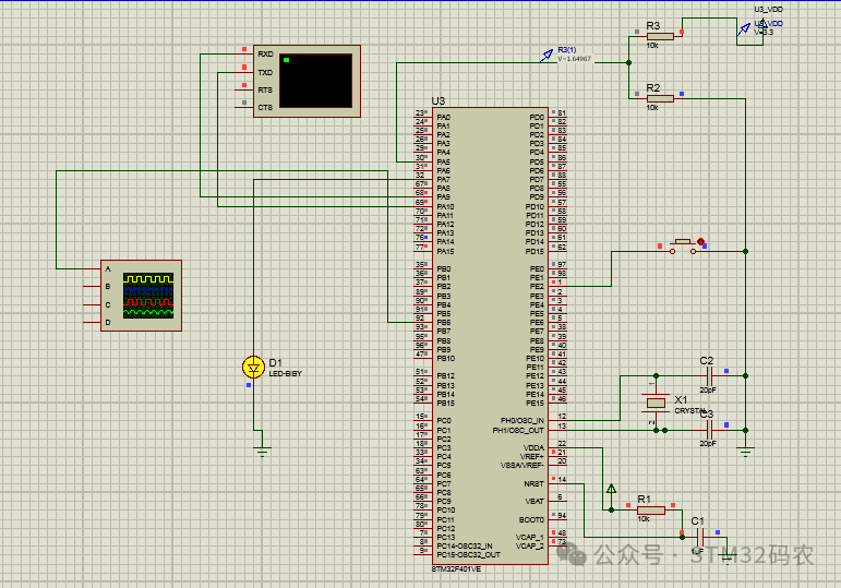 Lesson 7: STM32F4 + Proteus + Independent Watchdog (IWDG)