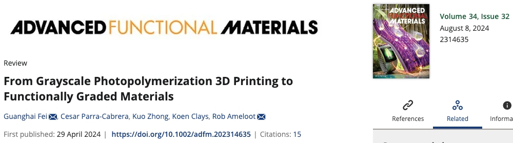 Grayscale Photopolymerization 3D Printing Promotes the Fine Manufacturing of Functionally Graded Materials