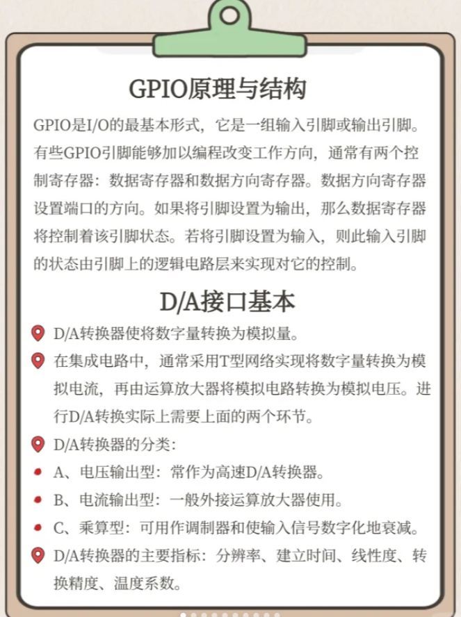 Summary of Embedded System Knowledge (Peripheral Interface)