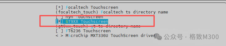 Configuration and Testing of Touch Screen on M300
