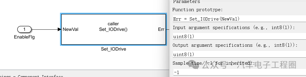 Development of ECU Application Layer Software Model Using Simulink to Create AUTOSAR CS Interface