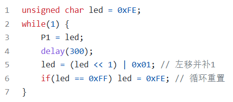 Guide to Implementing a Simple Running Light with the 51 Microcontroller