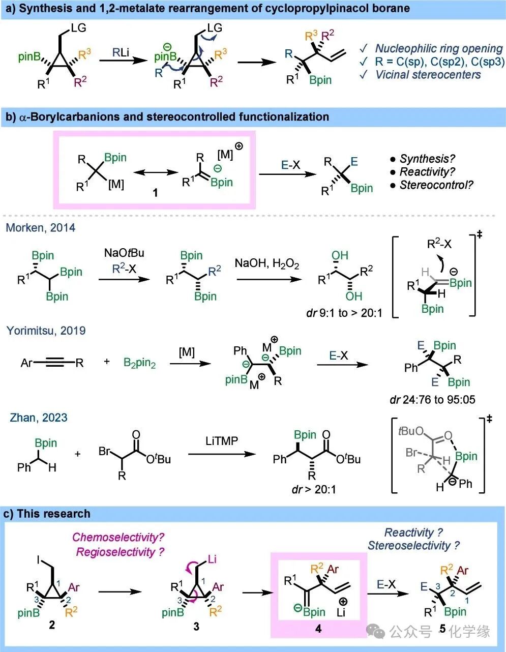 Vicinal Stereocenter Construction via α-Boryl Carbanions from Borylated Cyclopropanes