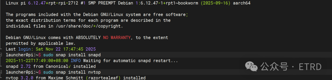 Installing NVTOP on Raspberry Pi 5 to Monitor GPU and Memory Usage