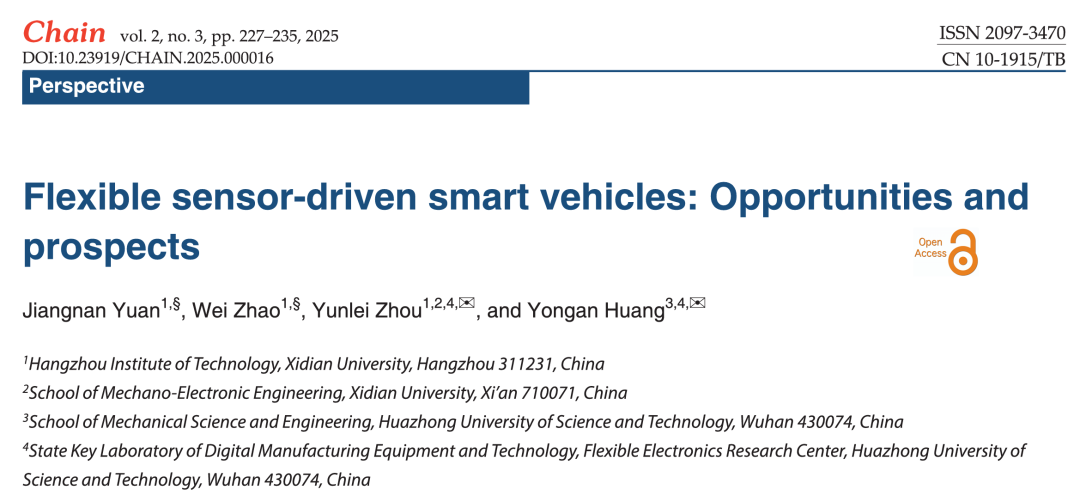 Flexible Sensor-Driven Smart Vehicles: Opportunities and Prospects
