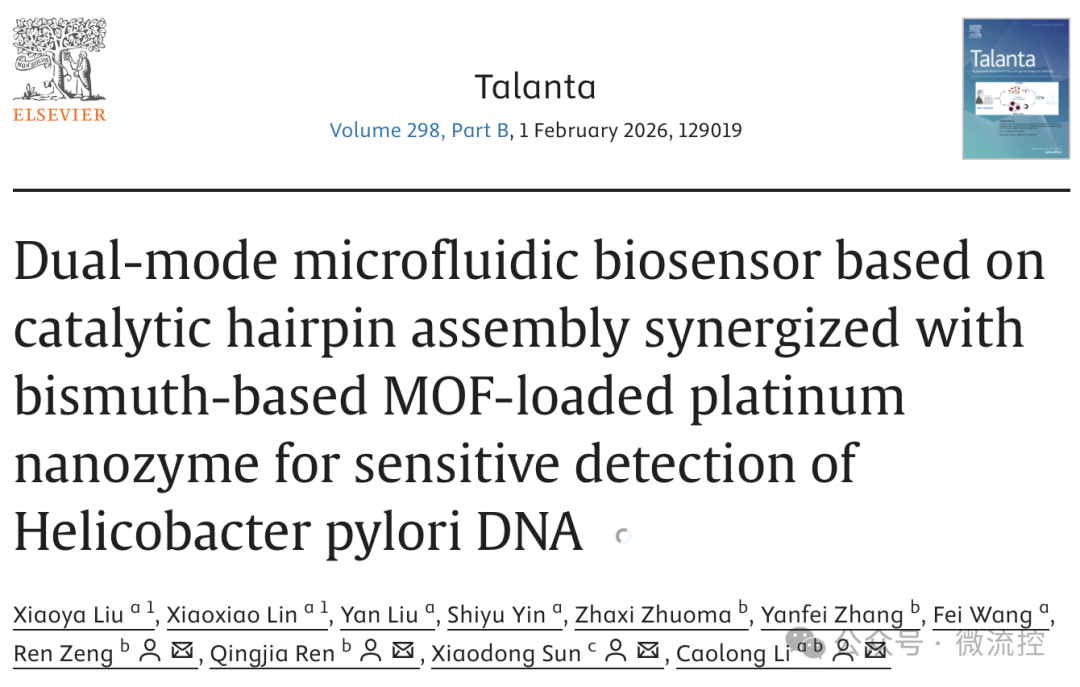 Development of a Dual-Mode Microfluidic Biosensor by China Pharmaceutical University for Highly Sensitive Detection of Helicobacter pylori Infection