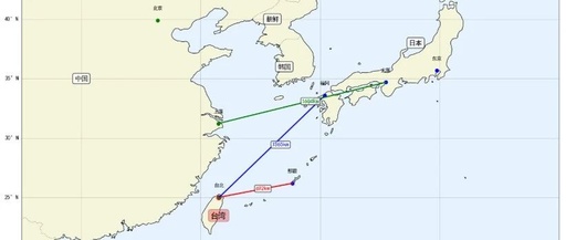 Visualization of Sino-Japanese Event Timeline and Flight Cancellation Trajectories