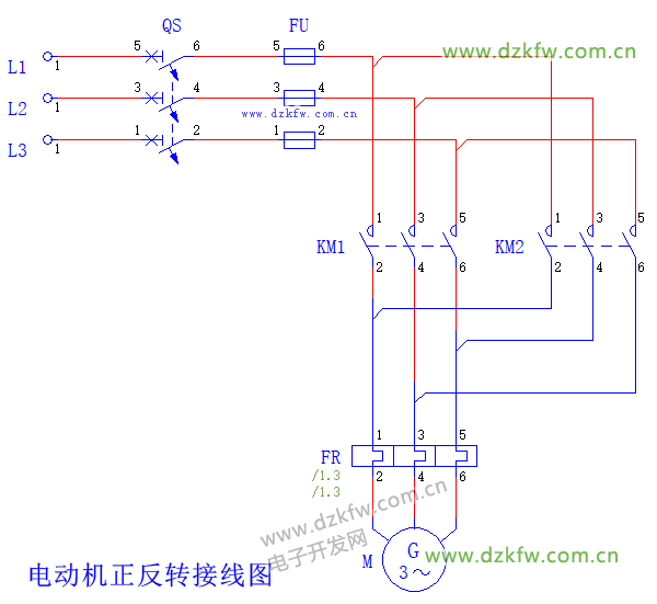 Mitsubishi FX-PLC Motor Forward and Reverse Control Example