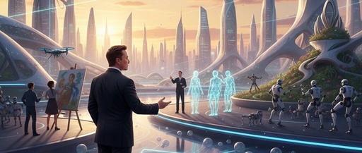 Elon Musk's New Prophecy: Achieving Communism with AI and Robots!?