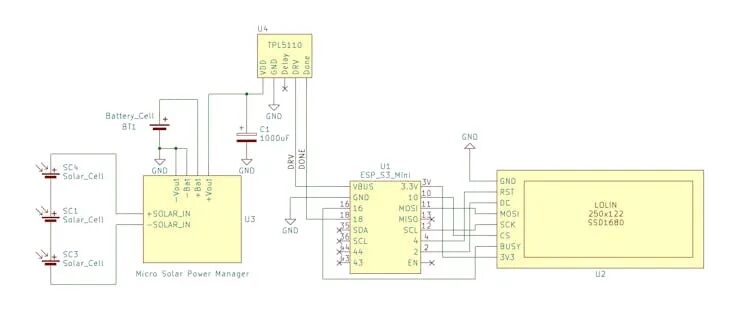 ESP32-S3 Low Power Extreme Challenge: Hardware Timed Power On + E-Ink + Solar Self-Sufficiency