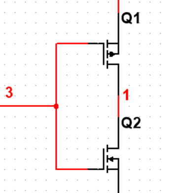 CMOS Inverter Simulation in NI Multisim