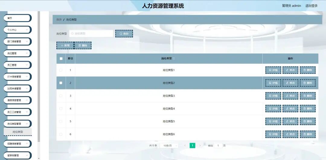 Human Resource Management System Based on Python, Django, MySQL, and Vue